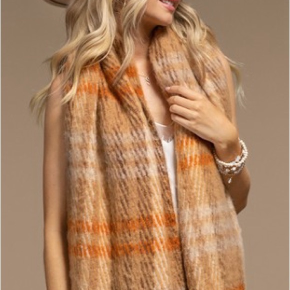 13. LAST 1! Luxurious Soft Scarf Women's Multicolor Plaid Oversized Neck Warmer - Picture 2 of 2